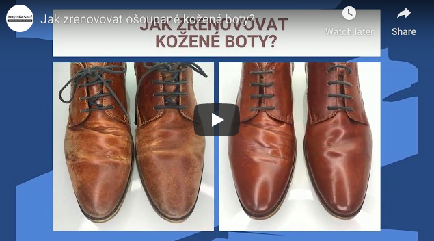 Jak zrenovovat opravit kožené boty návod k použití Krému na boty ShoeCream trg